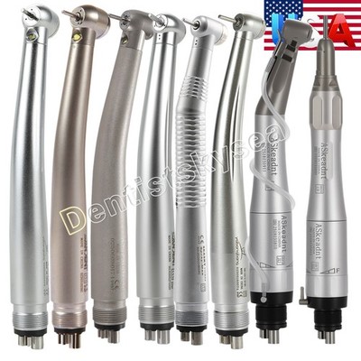 Dental E-generator Fiber LED Turbine Color High Speed/Low Speed Handpiece B2/M4