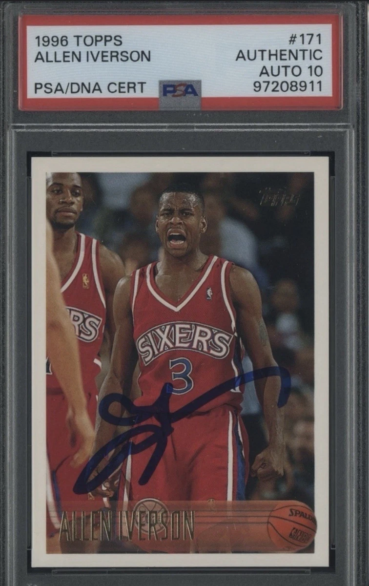 Allen Iverson 10 Graded Basketball Sports Trading Cards