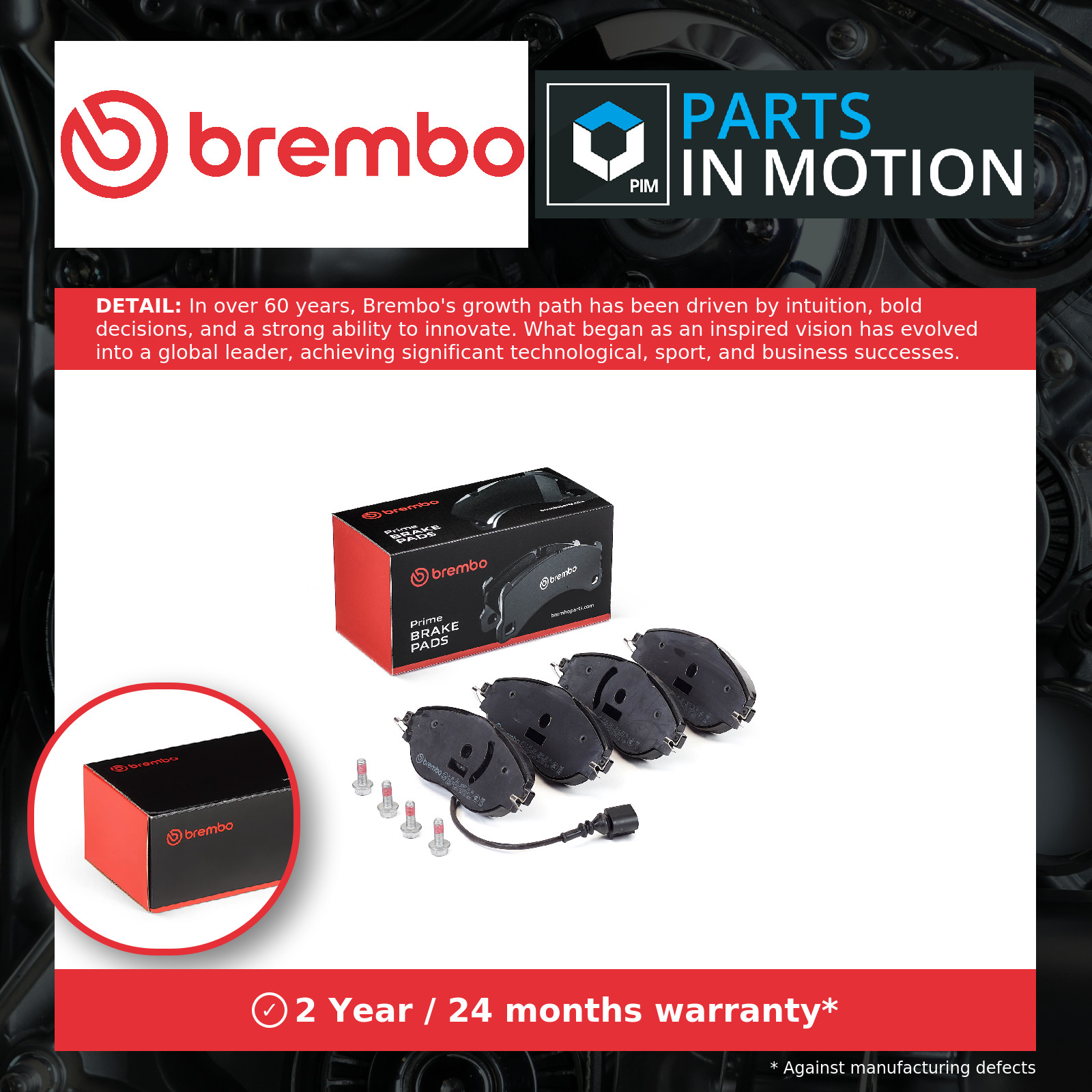 Brembo Front P85144 Brake Pads Fits Audi Cupra Seat Skoda Vw A3 Allstreet - Image 9