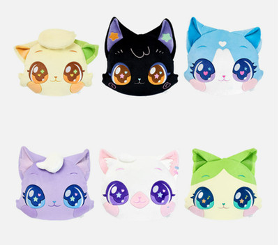 Wishcat x NCT  WISH Plush doll -Face Cushion
