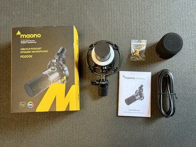 MAONO USB Podcast Microphone with Software PD200X : XLR/USB - Dynamic - OPEN BOX