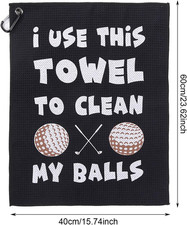 Christmas Golf Towel, Funny Gifts for Men Him, Stocking Fillers for Men, Golf A