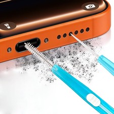 5 Pcs Cell Phone Cleaning Kit Dual Side Anti Clogging Nylon Brush and Hook