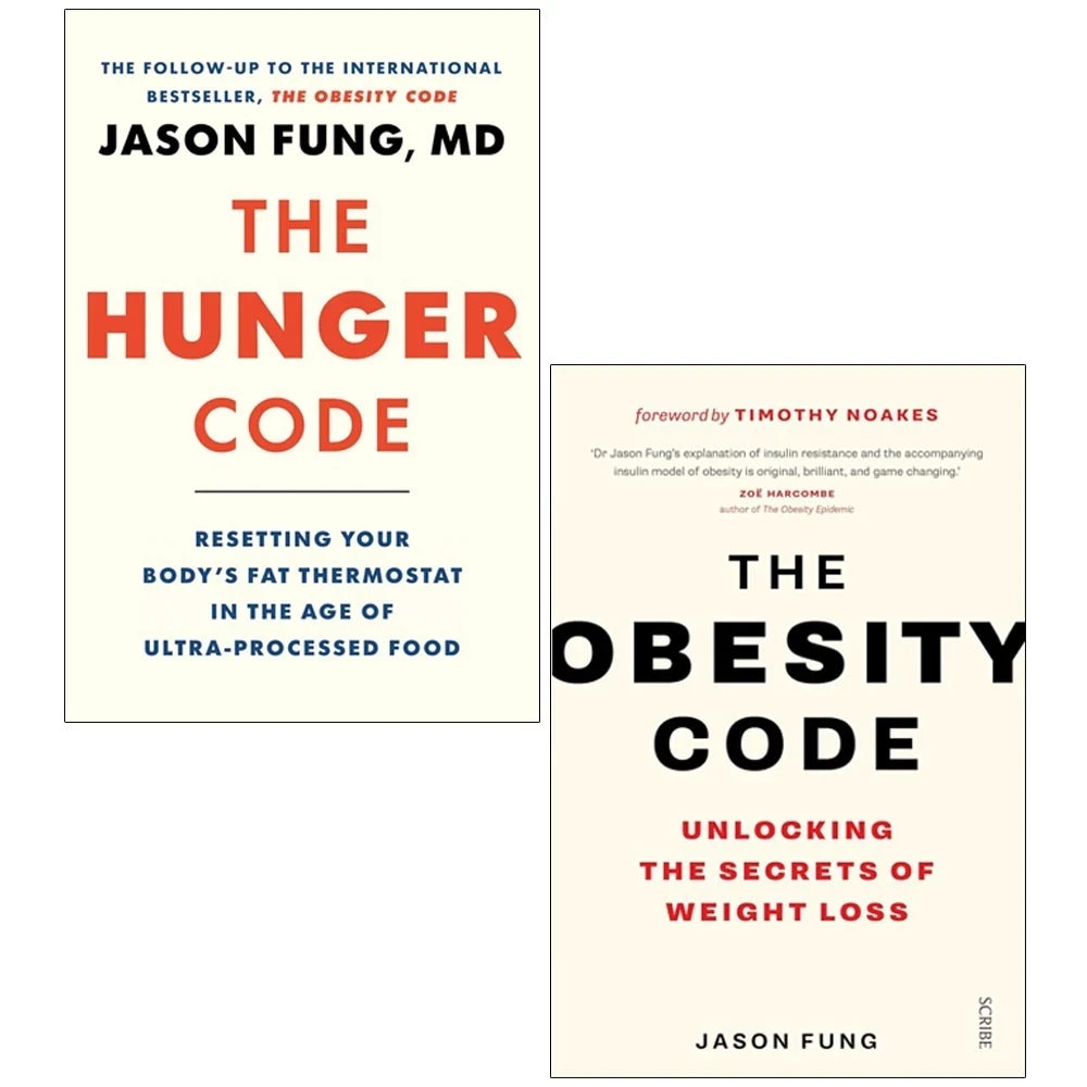 Dr Jason Fung  Collection 2 Books Set The Obesity Code,The Hunger Code