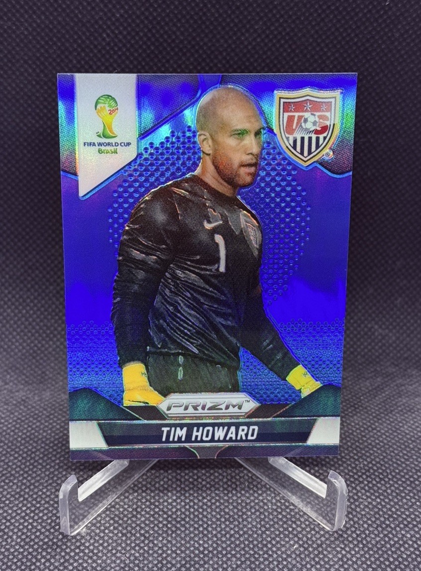 2014 Panini Prizm FIFA World Cup Tim Howard #66 Blue Prizm #'d 068/199 USA🇺🇸🔥