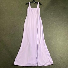 BHLDN Blake Square-Neck Stretch Crepe Maxi Dress Women's Size S Lilac