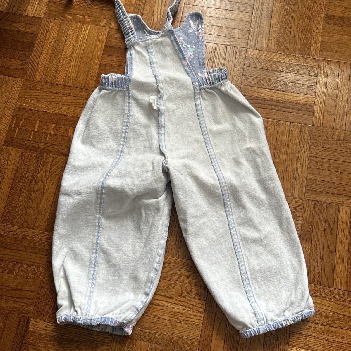 VTG OshKosh B'Gosh Girls 4T Bubble Jumpsuit Romper Bunny Print