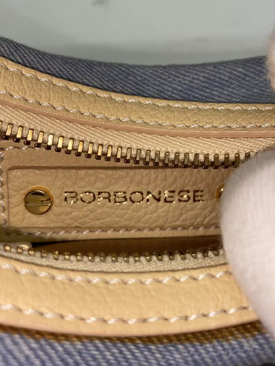 BORBONESE Shoulder Bag, Cotton, IDG (Plain) — image 5