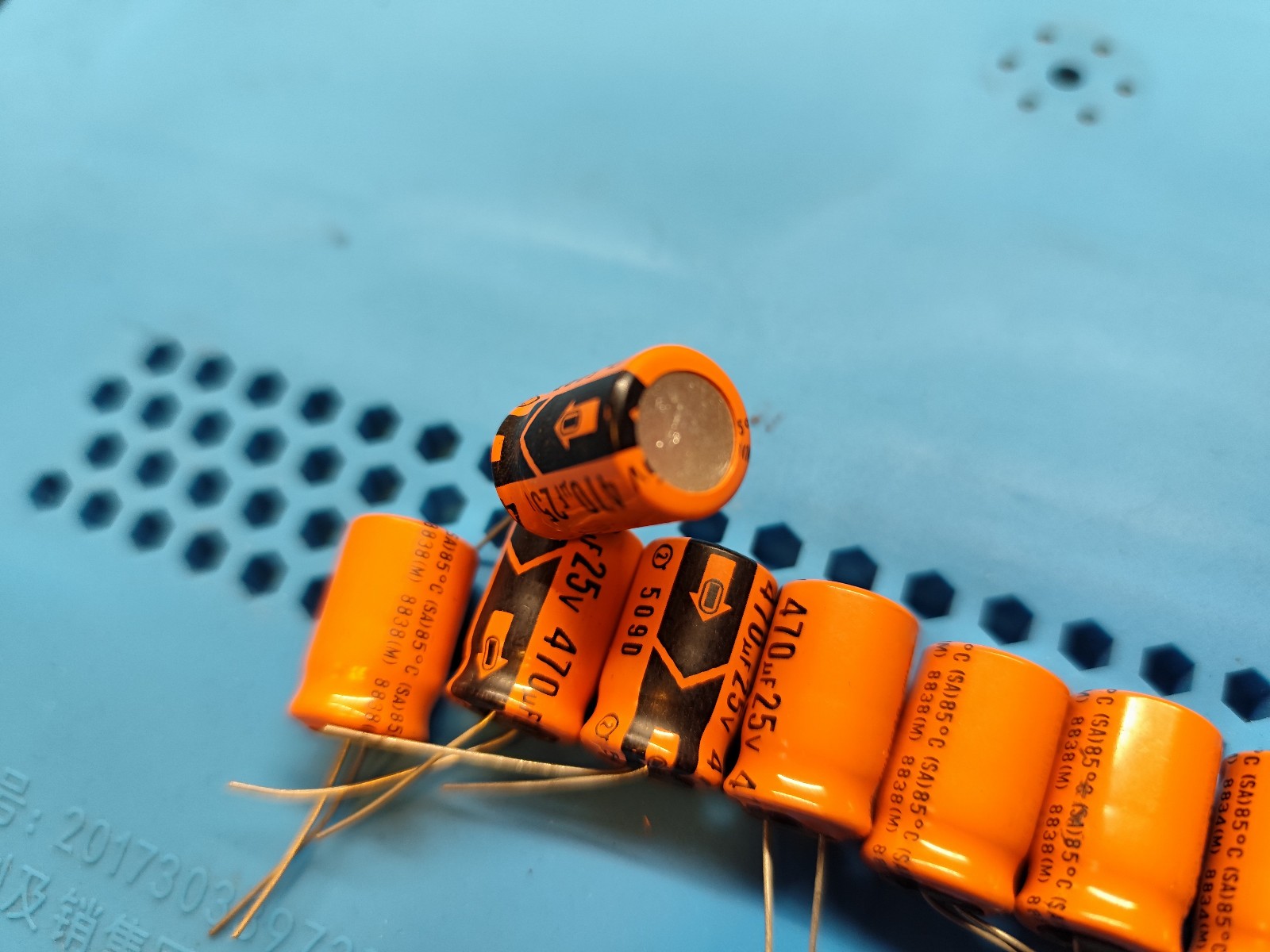 10X 470uf 25V 85°C 8838(M) 509 D Electrolytic Capacitor Elko PANASONIC GENUINE