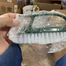 Crimped White Poly Imported Scrub Brush