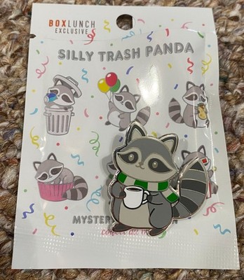 Silly Trash Panda Enamel Pin Coffee Cup Box Lunch Exclusive Blind Box Raccoon