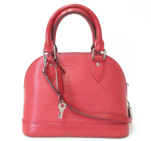 Authentic Louis Vuitton Epi Alma BB 2Way Shoulder Hand Bag F#52590