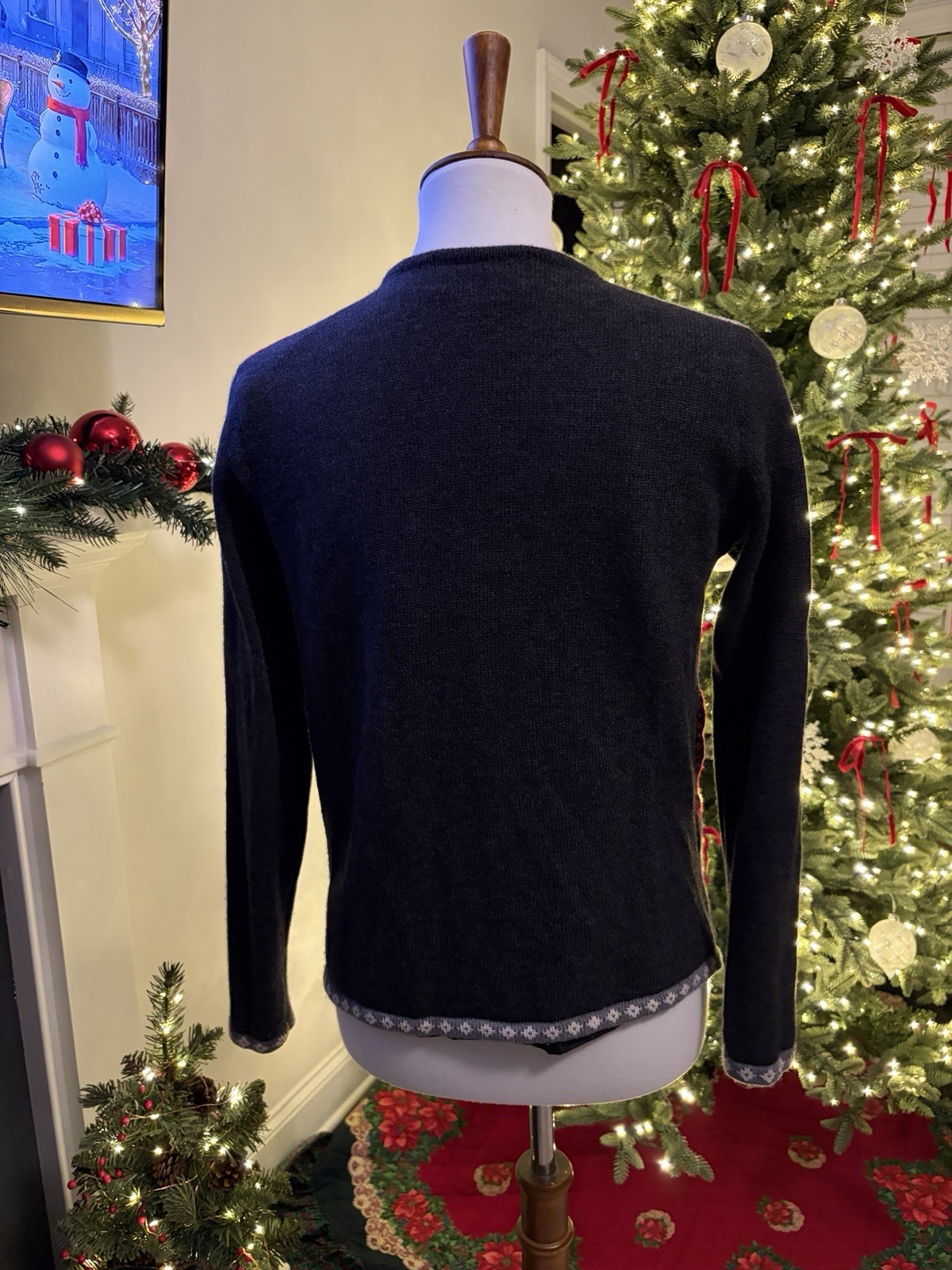 Vintage Petite Sophisticate Patchwork Sweater Jac… - image 5