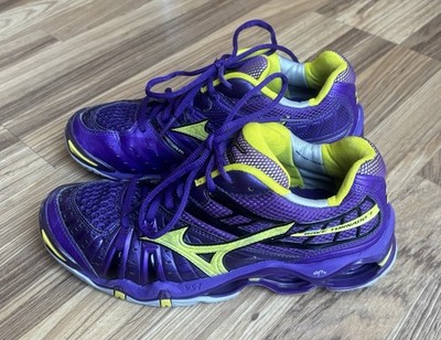 Mizuno Wave Tornado 7 Dynamotion Fit VS1 Purple Sneakers Womans Sz 8.5