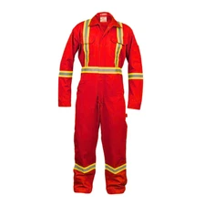 Safety High Visibility Hi Vis Work Coverall with Leg Zipper-Full Sleeve-100%C