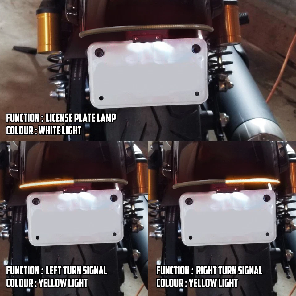 Fender Turn Signal LED Tail Light w/ Smoked Lens Fit For Victory Vegas 03-2017 - Image 4 of 4