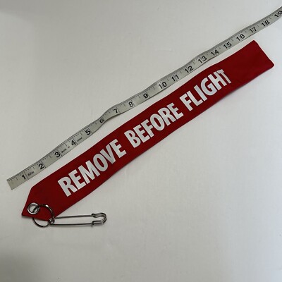 Mr Gasket 6001 Remove Before Flight Warning Flag Tag 2x16  Accel Hays Quick Time