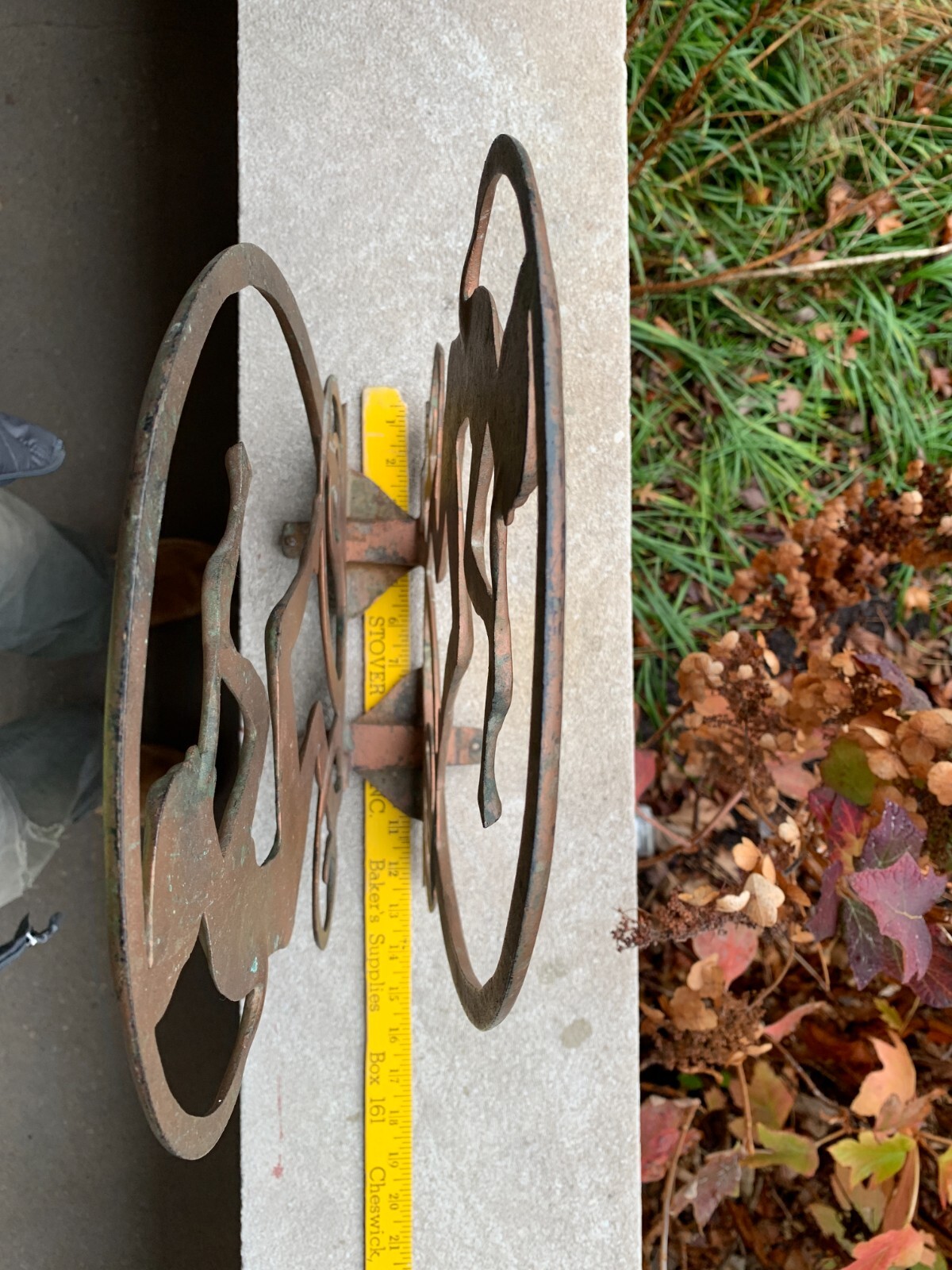 Antique Art Deco Egyptian Revival Seville Art Studios Flute Player Magazine Rack