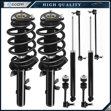 14-18 For Ford Escape Front Struts w/ Coil Spring Rear Shocks + Sway Bar Links