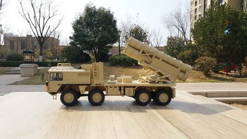 1/32 MAN SX-extreme Mobility Truck Rocket launcher Yellow Diecast Model Toy Gift - Picture 5 of 7