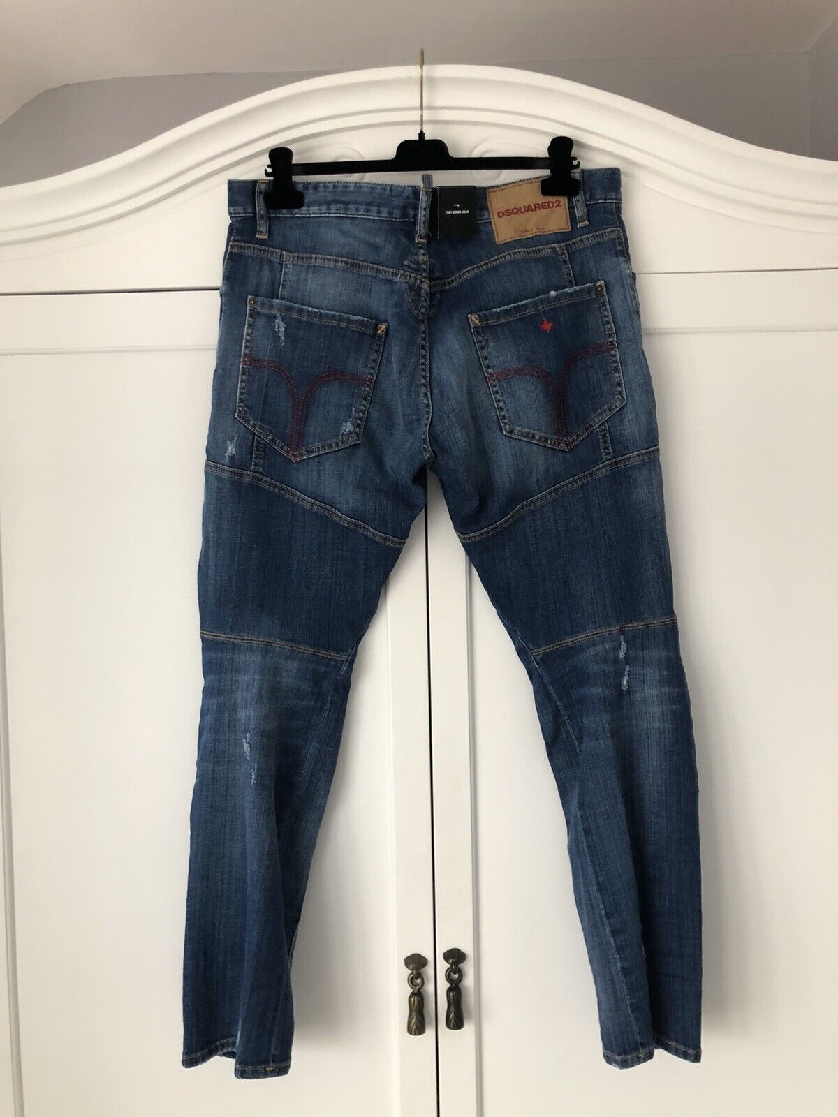 Dsquared2 “Tidy Biker” Blue Distressed Jeans - Made In Italy