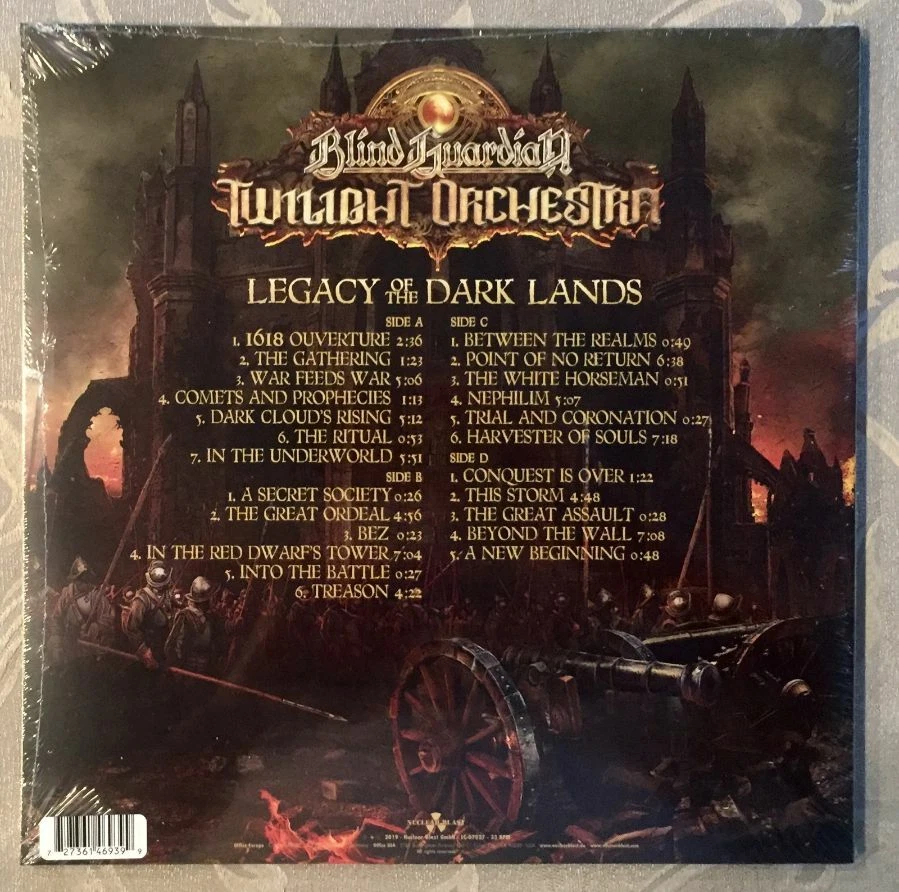 Blind Guardian Twilight Orchestra - Legacy Of The Dark Lands (Gold 2-LP)Only 500 - Image 3 of 3