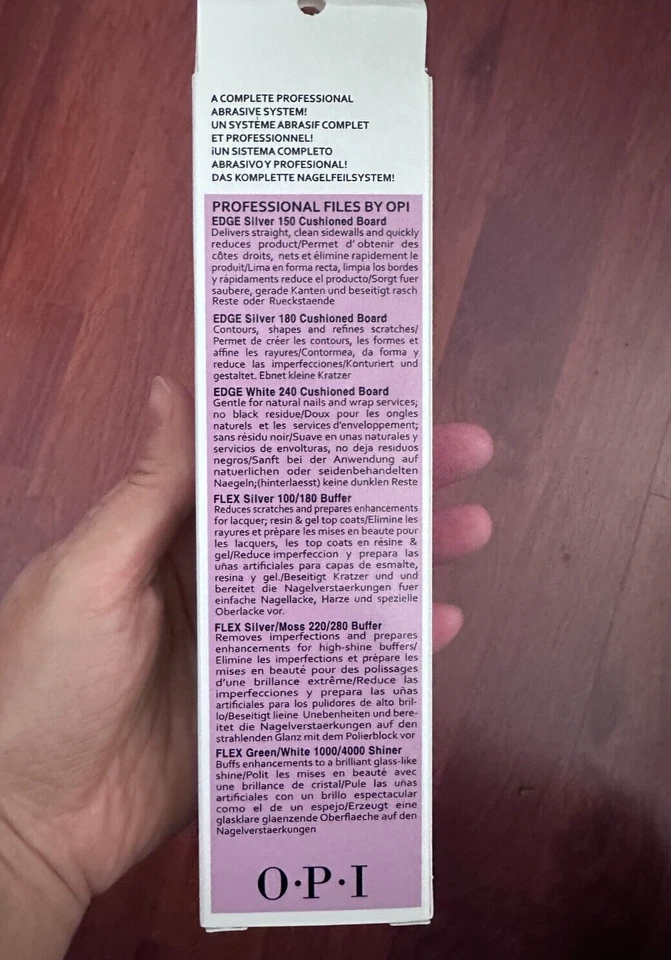 OPI - Paquete de muestra de lima de uñas profesional - 04384 - 6 piezas Foto 3 de 3
