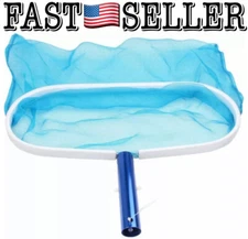 Sun Cling Heavy Duty Deep-Bag Swimming Pool Leaf Rake Net With Clip Handle