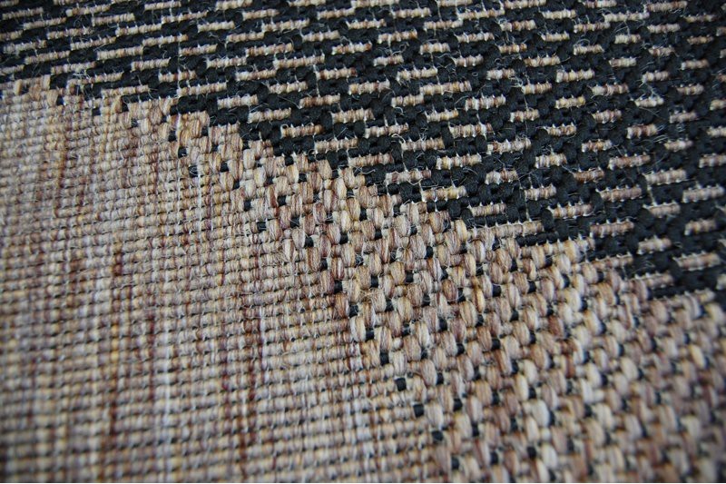 Läufer SIZAL FLOORLUX Modell 20389 Silber / Schwarz 70 Cm Grey 70x300 Cm