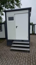 WC- Toilettenkabine Sanitärcontainer Toilette WC-Kabine Fäkalientank Treppe Tank