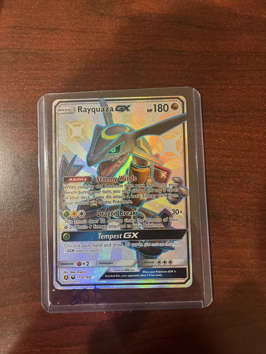 POKEMON CARD - RAYQUAZA GX 177a/168 - NEW FR