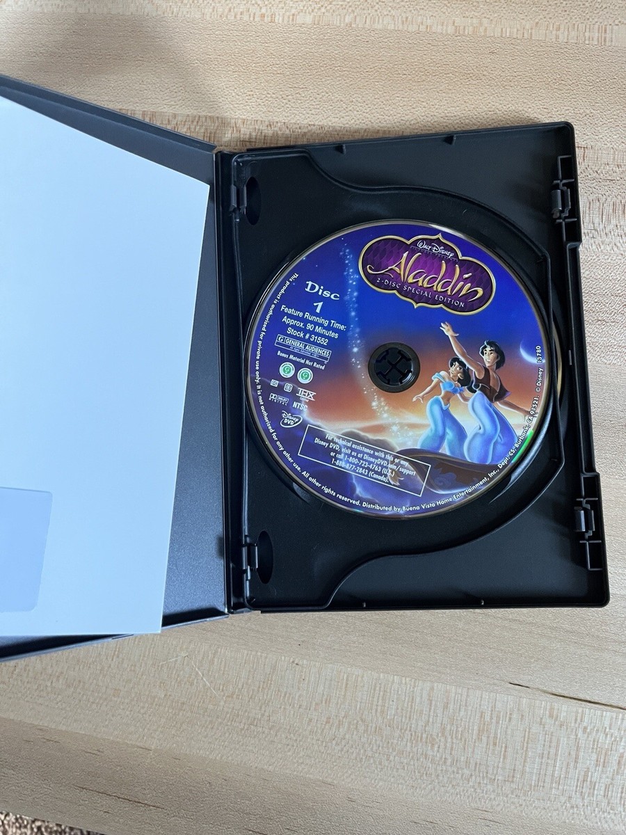 Disney's Aladdin (DVD, 2004, 2-Disc Set, Special Platinum Edition
