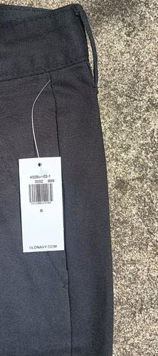 Old Navy Womens Boot Cut Chino Pants Sz 0 Black Stretch Pockets 28 X 30 New - Picture 4 of 5