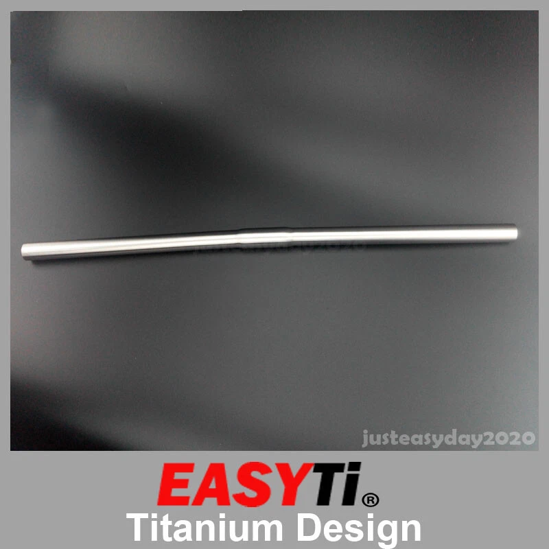 Barra de manillar plana EasyTi Titanium tipo S 25,4 mm apta para Dahon/Tern/Brompton/Birdy-Ti Foto 2 de 4