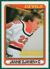 Janne Ojanen - 1990-91 Topps #30 - New Jersey Devils Hockey Card