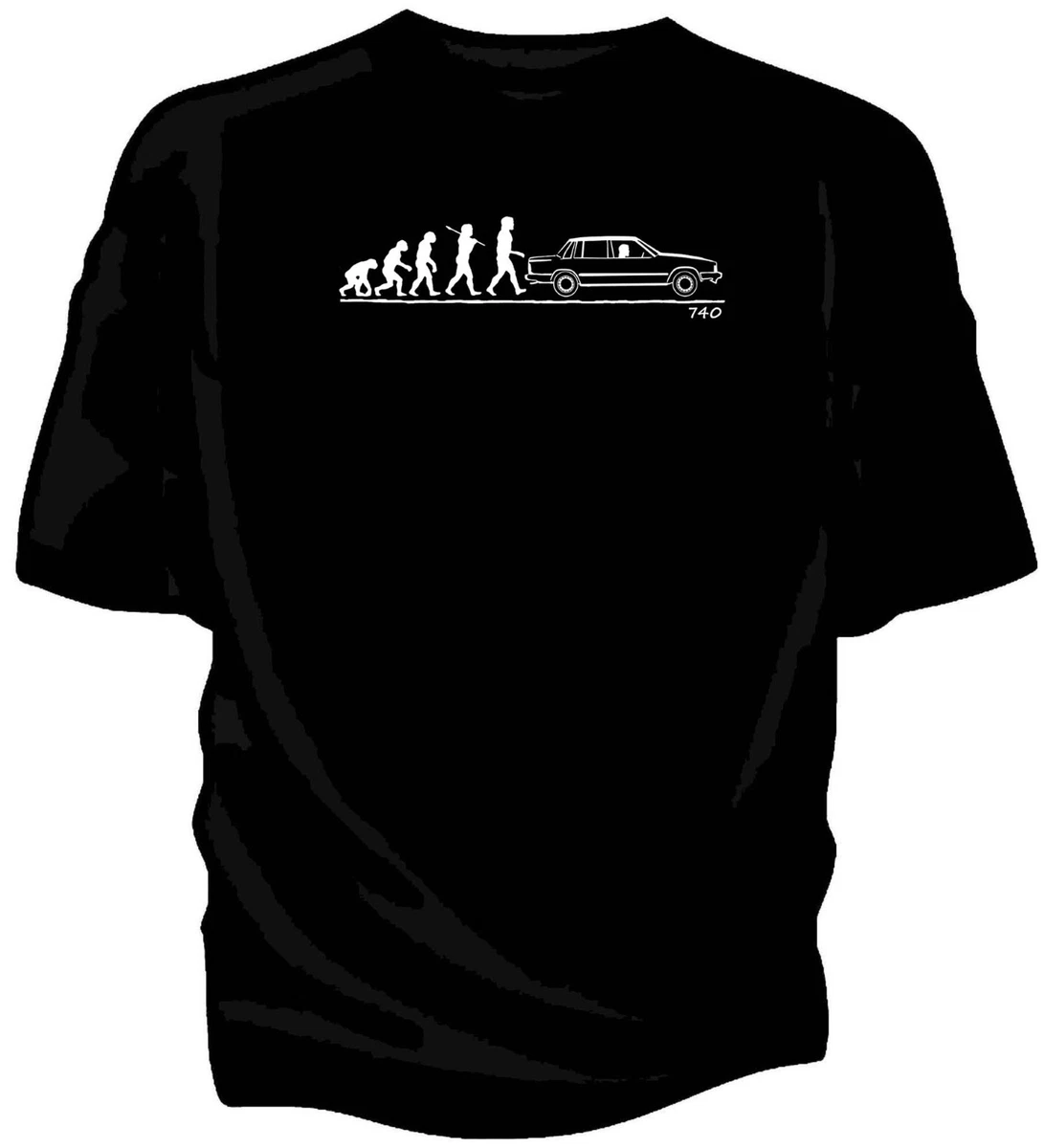 Evolution of Man Volvo 740 classic car t shirt eBay