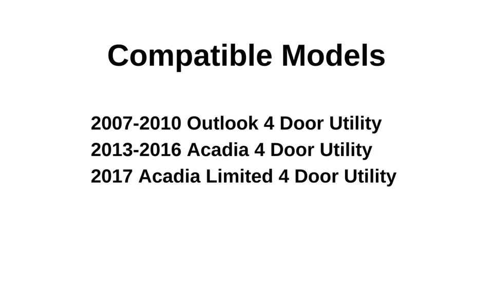 Fits 07-10 Saturn Outlook 13-16 GMC Acadia Back Tailgate Window Glass Heated Foto 3 de 4