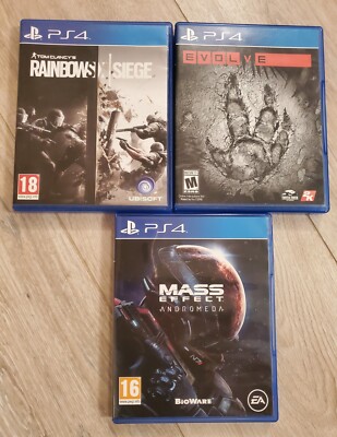 Ps4 Tom Clancy's Rainbow Six: Siege - Evolve - Mass Effect - Gamed Bundle