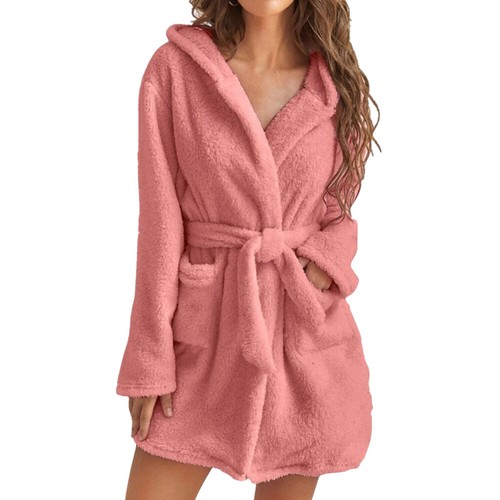 Women Teddy Bear Fluffy Fleece Winter Warm Jumpsuit Overall Sleepwear Bathrobe - Bild 26 von 30