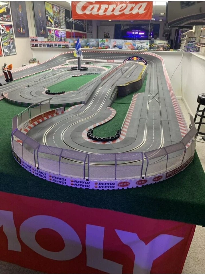 Cercado de pista de coche ranura, valla de barrera escala 1:32, 1/32 se adapta a Carrera, Scalextric Foto 4 de 4