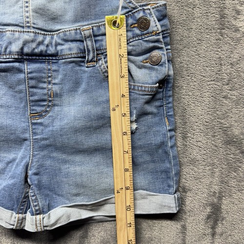 Justice Girls Overalls Short Bib Style Size 14 Jeans Blue Cotton - Picture 6 of 9