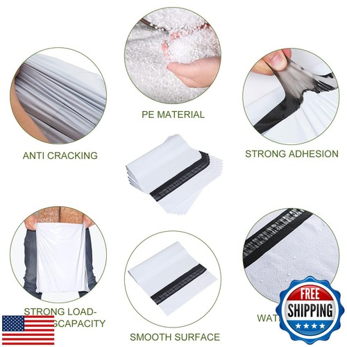 SJPACK 10x13-inch Poly Mailers 200pcs 2.5 Mil Envelopes Bags With Self-sealin - Afbeelding 3 van 5