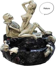 Cigar Ashtray Halloween Skull Sexy Man Ashtray Large Cigarette / Ash Tray /Smoke