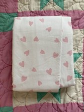 Pottery Barn Kids Printed Pink Heart Blackout Curtain 44x63