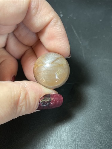 Black Moonstone and Sunstone Crystal Mini Sphere Ball Orb Marble 20.9mm - Picture 21 of 24
