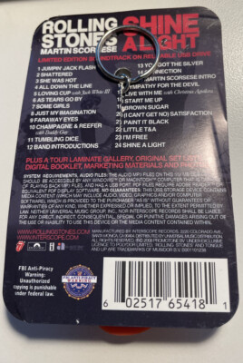 The Rolling Stones Shine a light soundtrack USB reuseable drive