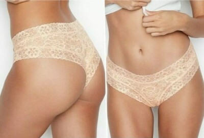 Victoria's Secret Light Pink Gin/Gold Crossdye Cheeky