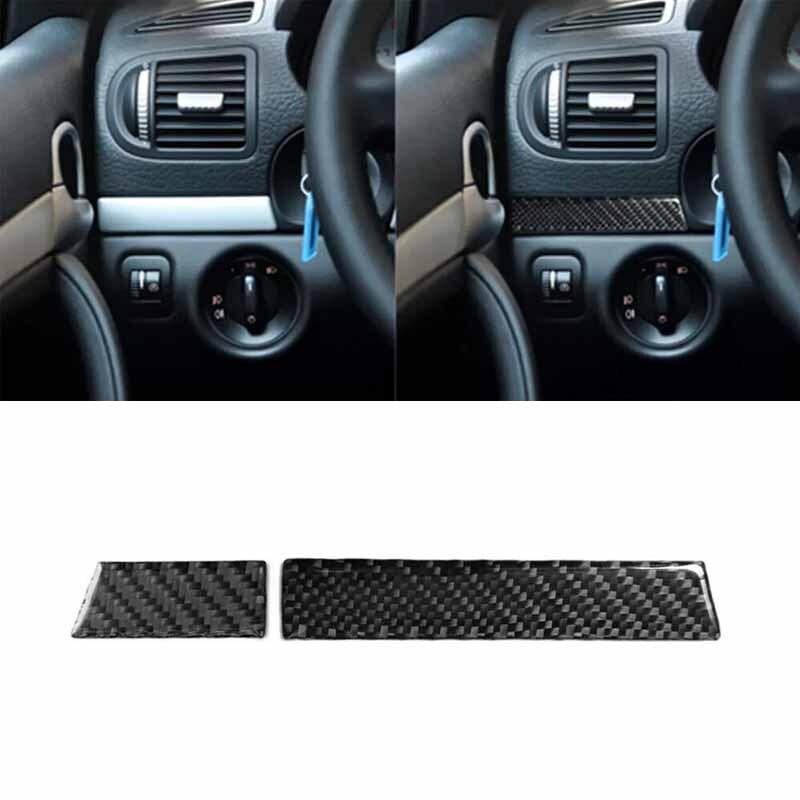 2003-2010 Carbon Fiber Left Side Steering Wheel Cover Trim For Porsche Cayenne