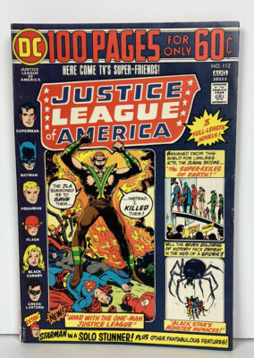Justice League Of America 112 Aug 1974 Dc 100 Pgs Amazo App Vf Ebay