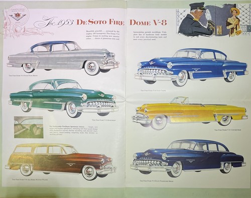 Vintage 1953 DeSoto automobile brochure - Picture 3 of 6